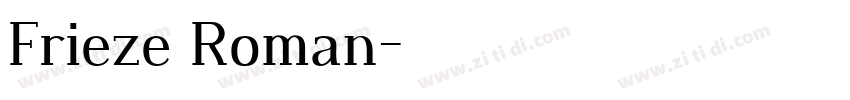Frieze Roman字体转换